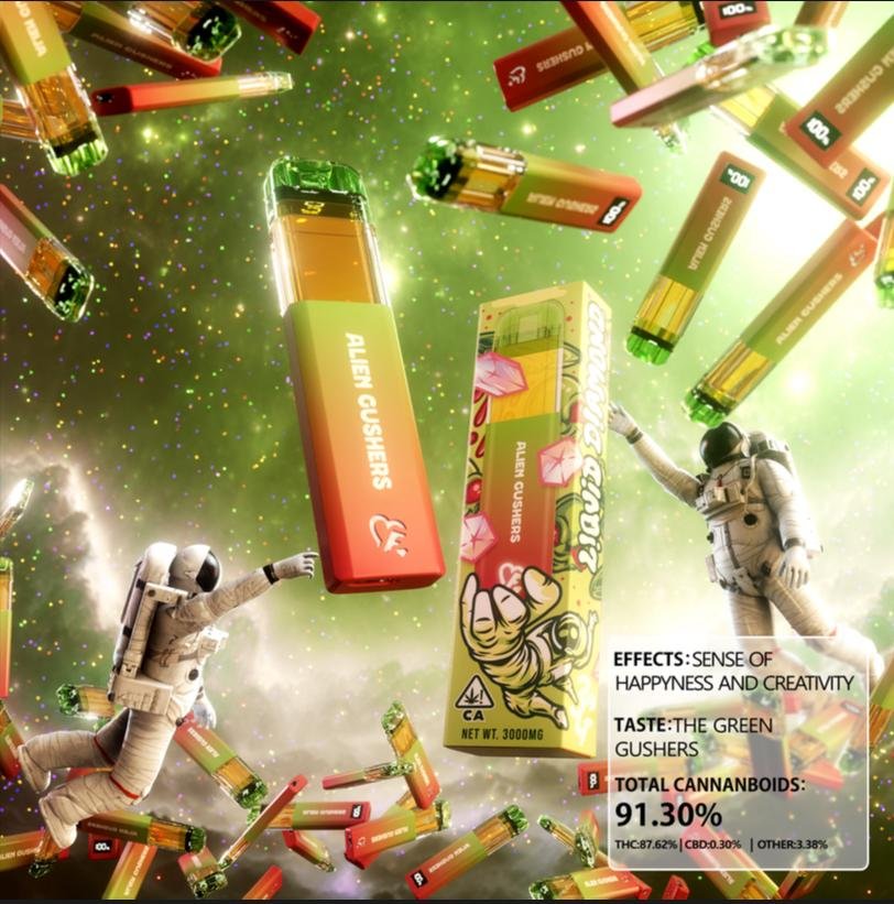 Alien Gushers Favs 3G Dispos ( Sativa )